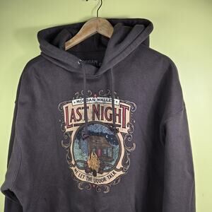 Morgan Wallen Hoodie Mens Large Brown Last Night Sweatshirt Fleece Lined